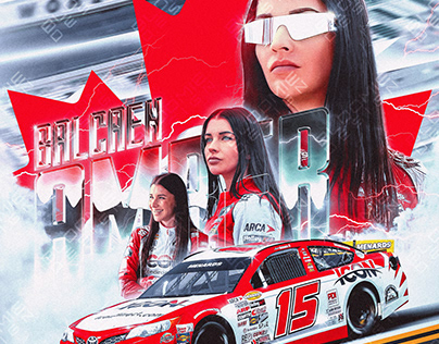 Amber Balcaen NASCAR ARCA Menards Series Poster