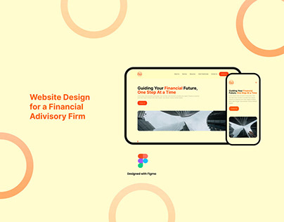 Website design financial advisory firm