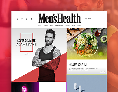 Men's Health Website Redesign