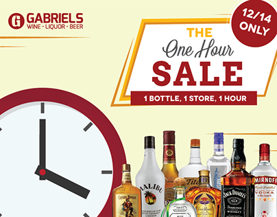 Gabriels - One Hour Sale Infographic Ad