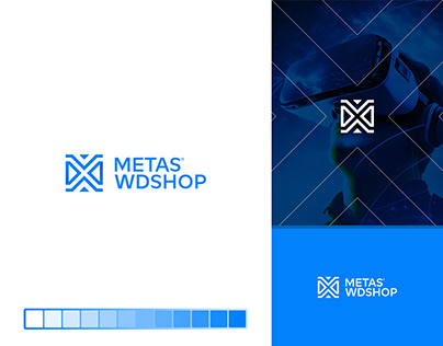 METAS WDSHOP Logo Design | Modern M-W Letter Design.