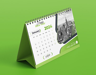 2024 desk calendar design