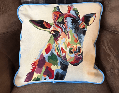 Wild Giraffe Cushion Cover