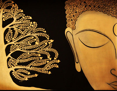 Buddha and the bodhi tree - Custom order