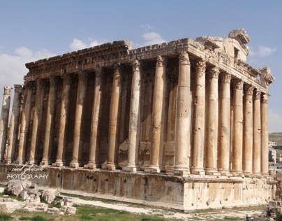 Baalbeck , a different perspective of the Sun