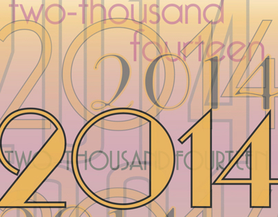 2014 Typography Calendar