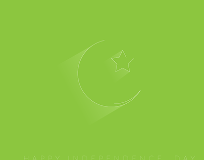 Minimal Independence Day  Card