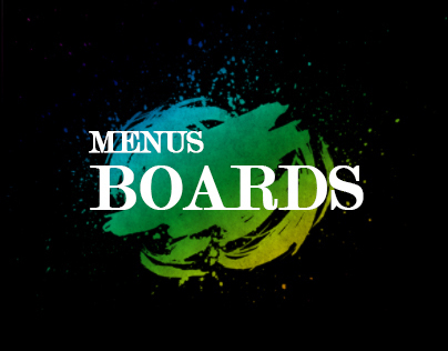 Menu boards