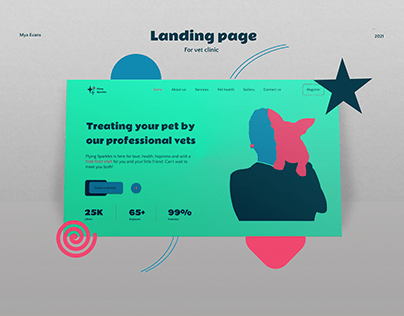 A Landing Page for a vet clinic
