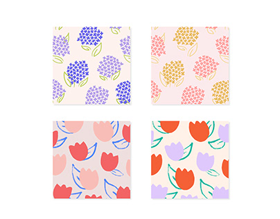 Spring florals pattern collection