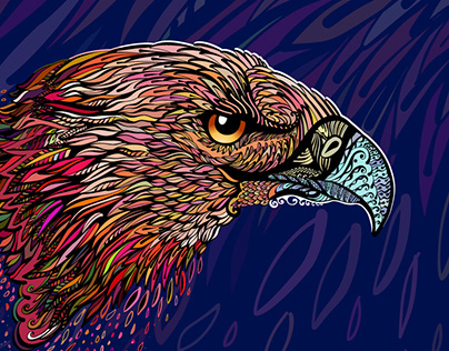 Stylized Head of Eagle
