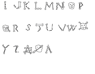 Sceleton alfabet