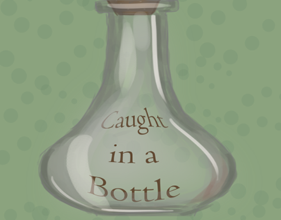 Caught in a Bottle Digital Art Series 