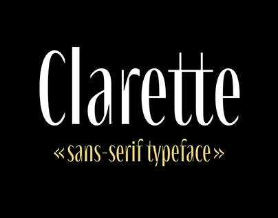 Clarette Typeface