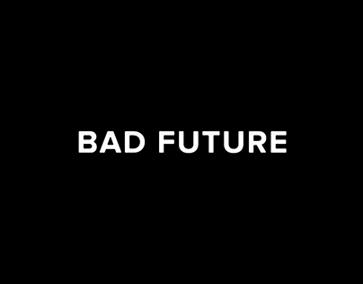 Bad Future glitch logo animation