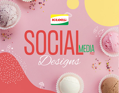 Social Media Design's for IGLO Ice Cream