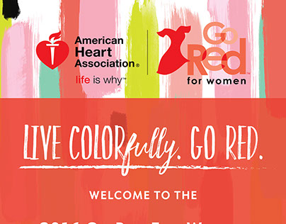 2016 Go Red For Women Event Signage