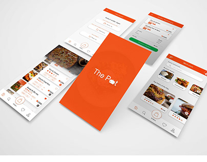 The Pot - Food Ordering and Delivery App Mockup