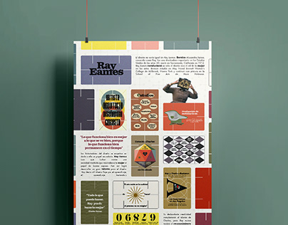Ray Eames Infographic: Biographical Infographic
