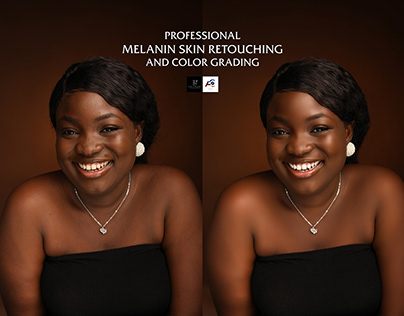 Professional Melanin Skin Retouching and Color Grading