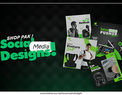 Project thumbnail - Shop Pak Social Media Design (Vol 3)