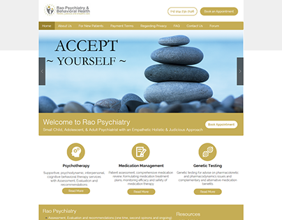 WIX Website for Psychiatry Clinic