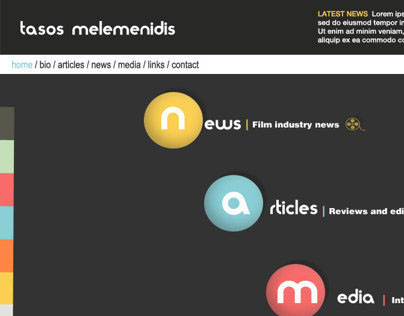 www.tasosmelemenidis.com Website Design
