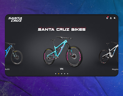Santa cruz UI/UX / Web desigen / Bike / Mtb / Downhill