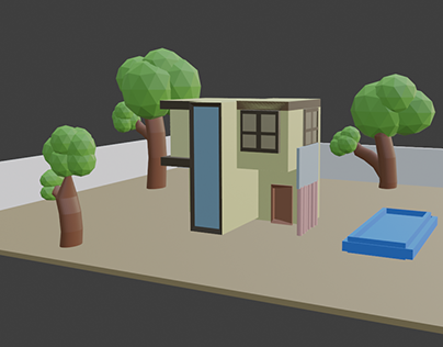 LOW POLY TEXTURED HOME