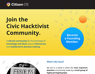 CitizenOS Hactivists One-Pager: Design & Copyediting