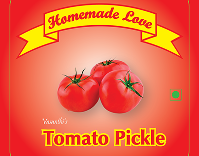 Tomato Pickle Label