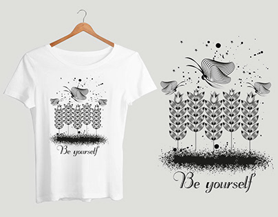 Be Yourself Vector T-Shirt Design