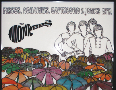 MONKEES STAINED GLASS WINDOW