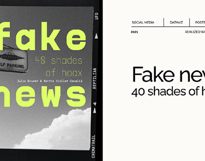 Data poster : Fake news - 40 shades of hoax