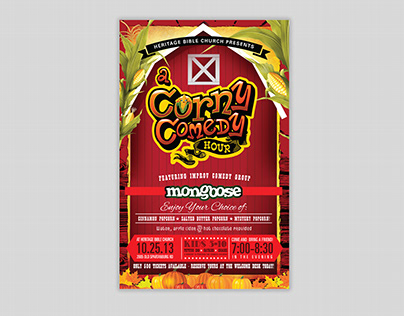Corny Comedy Logo Design & Flyer