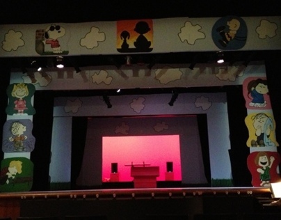 Set for the play 'You're A Good Man, Charlie Brown'