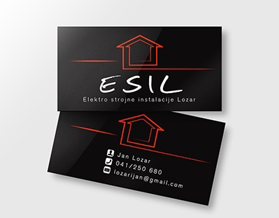 ESIL - logo and buisness card design