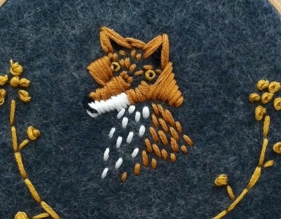 Fox Embroidery