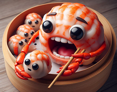 Cannibal Food Character Illustration