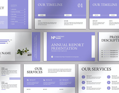 Annual Report PowerPoint Presentation Layout