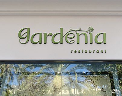 Branding, brand Identity, LOGO for GARDENIA restaurant