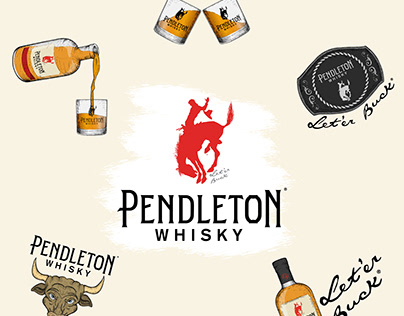 Pendleton Whisky Illustration // Giphys