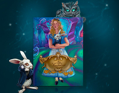 Cover book "Alice in Wonderland"
