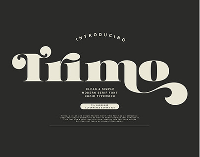 Trimo - Serif Font