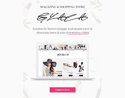 Glaza - Magazine & Shopping Store Theme for Bloggers.