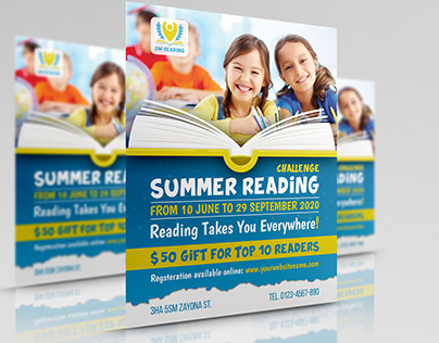 Summer Reading Flyer Template