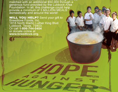 Hope Against Hunger InfoGraphic Poster