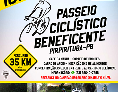 Flyer de Divulgação / Passeio Ciclístico Beneficente