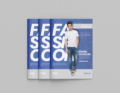Fashion Catalog :- Bi-folded Brochure Design