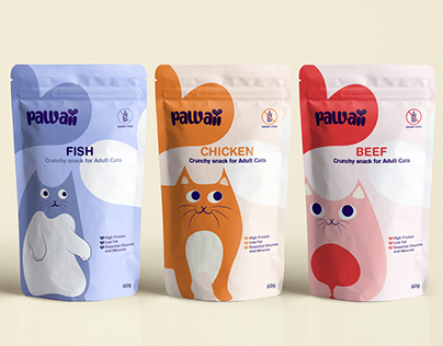 Pawaii Cat Snack Pouch Design